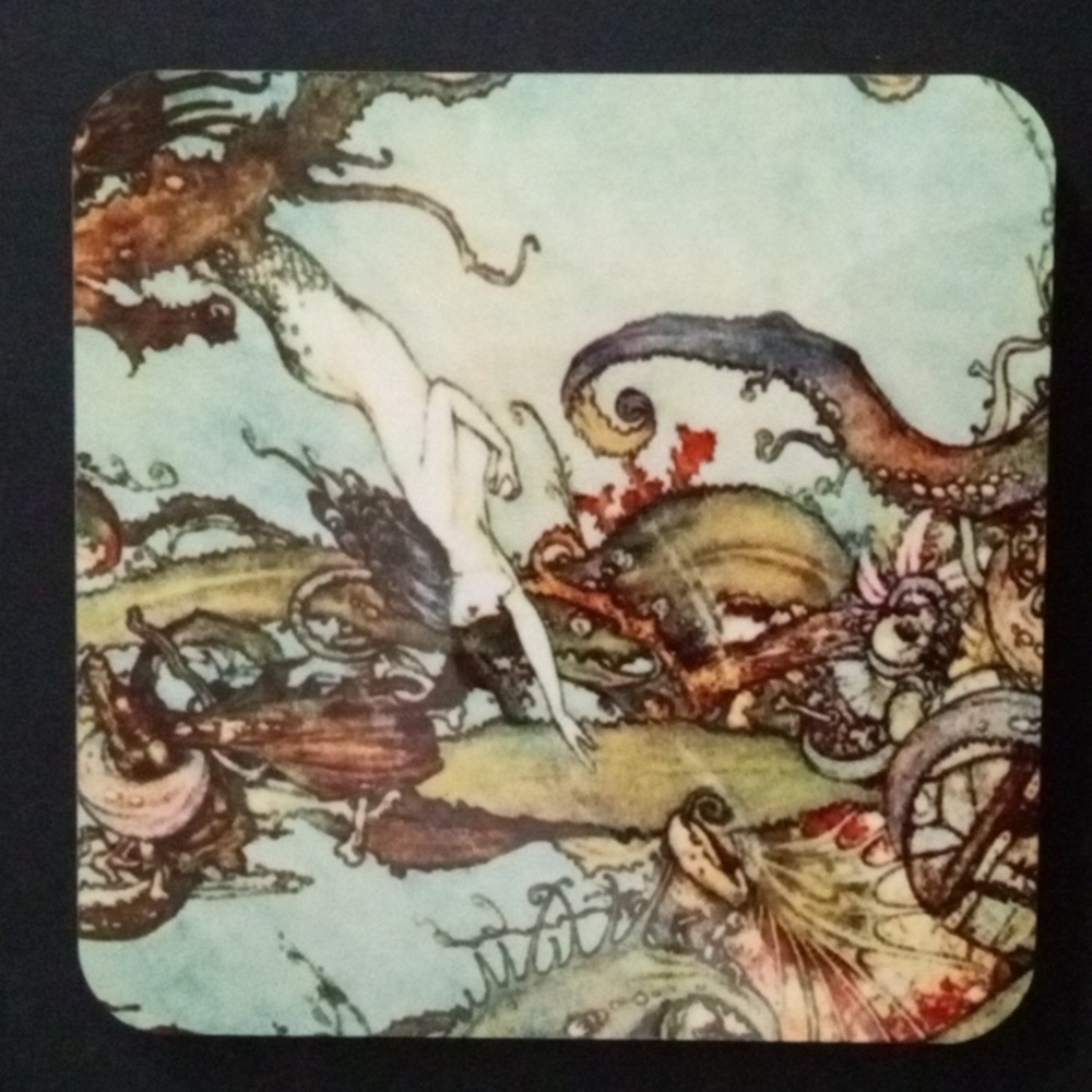 Vintage Mermaid Art Tile
